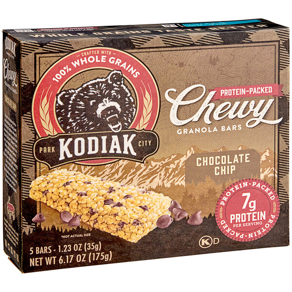 Kodiak Cakes Chocolate Chip Chewy Granola Bar 1.25 oz. 60/Case