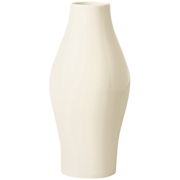 A RAK Porcelain white vase with a small handle.