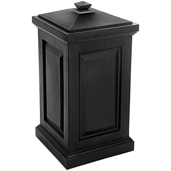 Mayne Berkshire 45Gallon Black MultiPurpose Storage Bin 20" x 20" x 38"