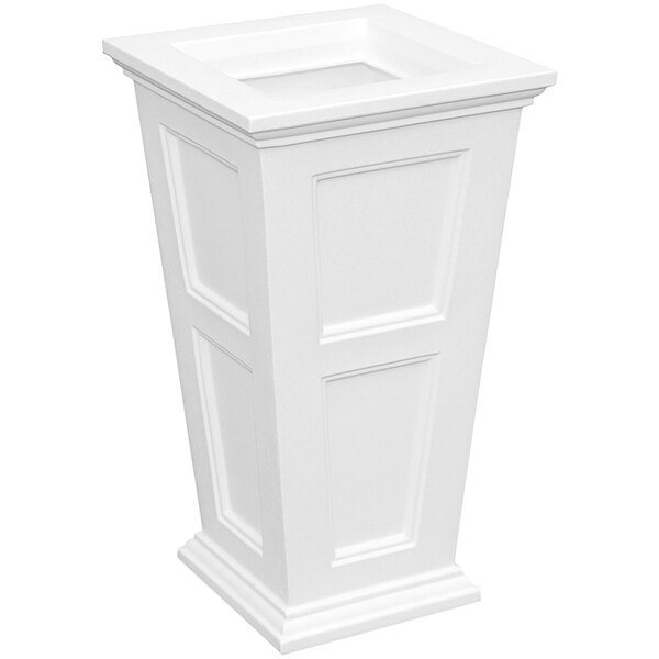 Mayne Fairfield 18 5/8" x 18 5/8" x 34" White Planter