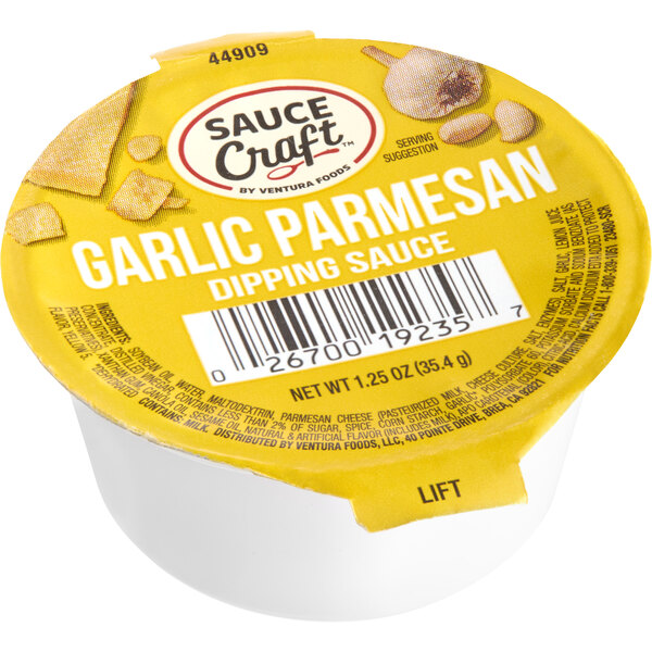 Sauce Craft Garlic Parmesan Sauce Cup 1.25 oz. 96/Case
