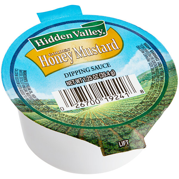 Hidden Valley Golden Honey Mustard Dressing Cup 1.25 oz. 96/Case