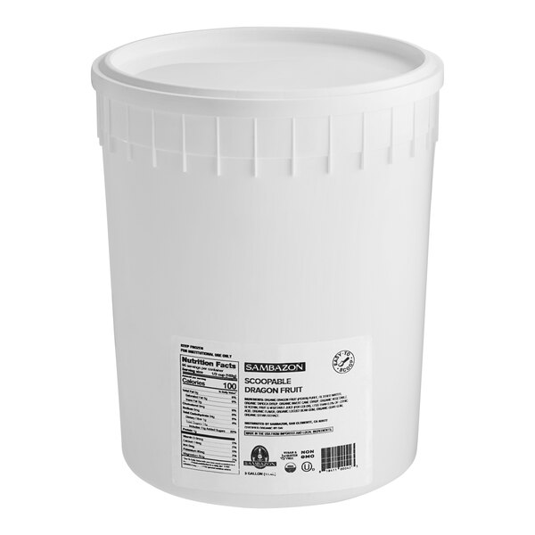 Sambazon Organic Dragon Fruit Sorbet 3 Gallon