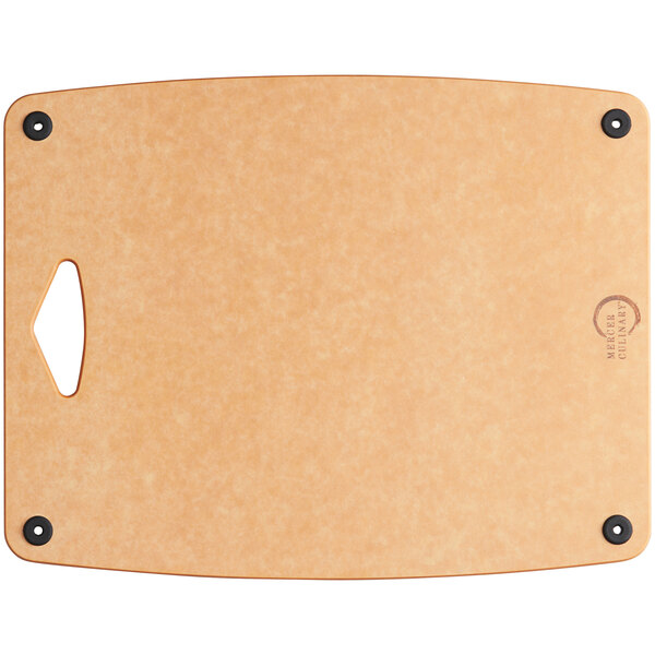 Mercer 11 3/4" x 9 1/4" x 1/4" Composite Cutting Board with Silicone