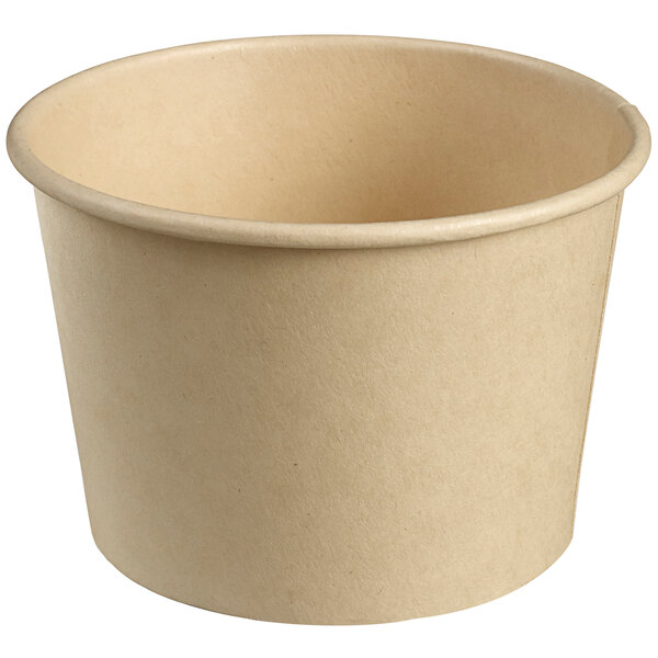 A Solia bamboo fiber cup with a lid on a white background.