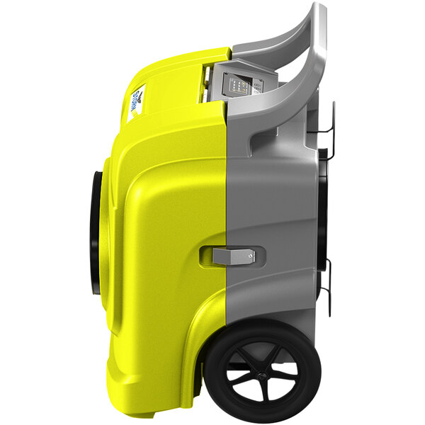 A yellow and grey AlorAir Storm Elite 125 commercial dehumidifier.