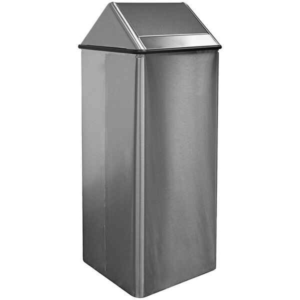 Witt Industries 1411HTSS 21 Gallon Stainless Steel Decorative Waste
