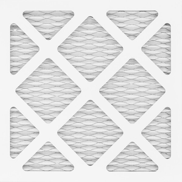 A white square XPOWER pleated media filter with grids.