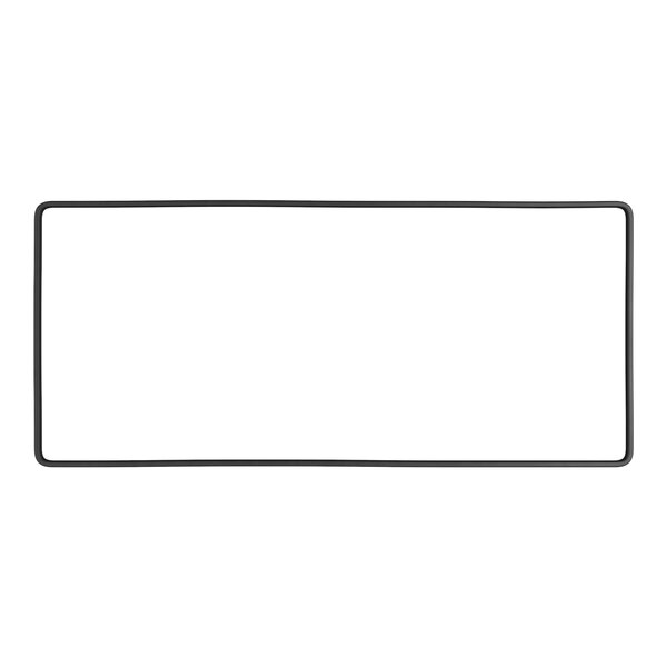 A rectangular black lid gasket for a CaterGator cooler.