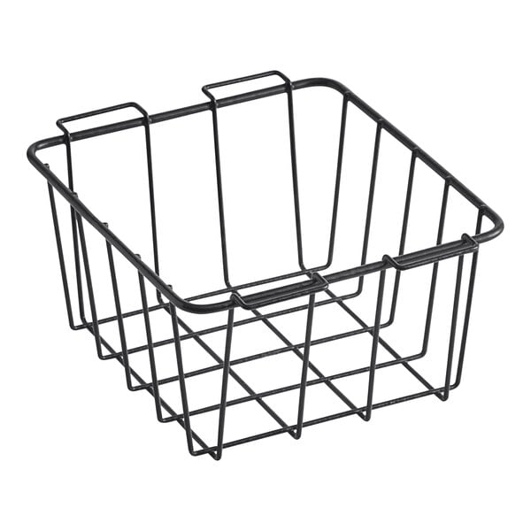 A black wire basket with a handle designed for CaterGator Extreme coolers.