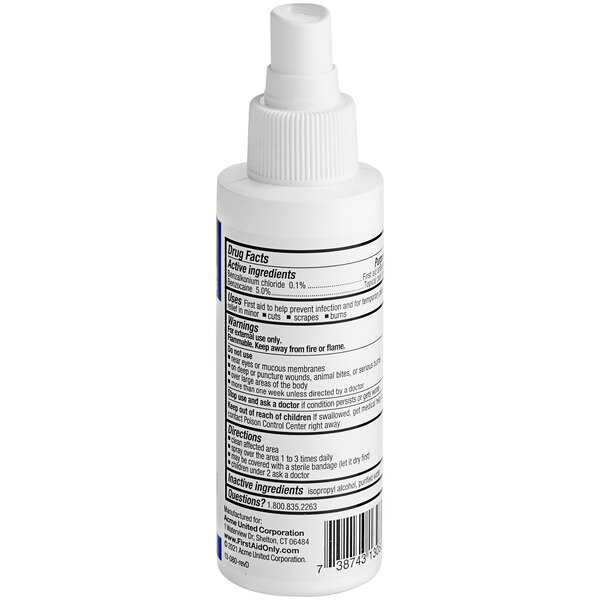 First Aid Only 13080 4 oz. Antiseptic Spray