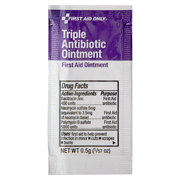 First Aid Only 12700 Triple Antibiotic Ointment 60/Box