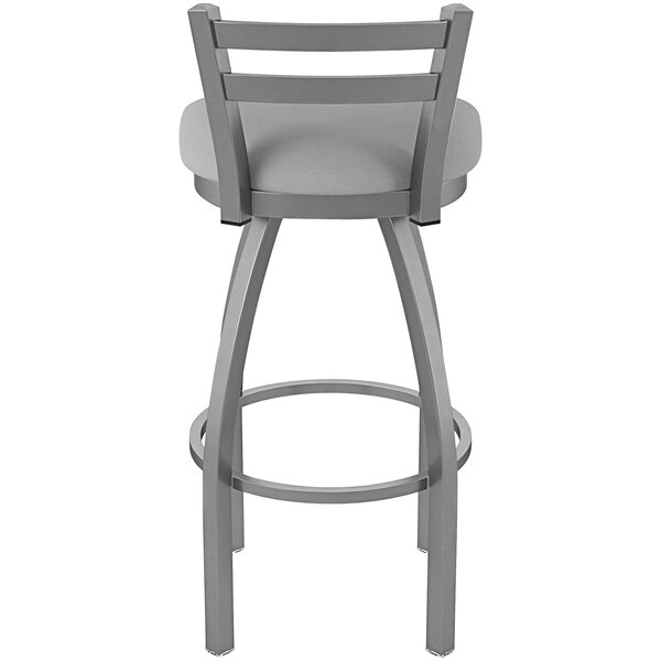 Holland Bar Stool LowBack Swivel Stainless Steel Outdoor Counter Stool