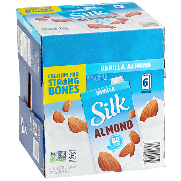 Silk Vanilla Almond Milk (32 fl. oz., 6/Case)