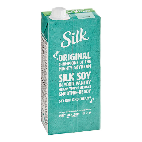 Silk Unsweetened Soy Milk 6/Case)