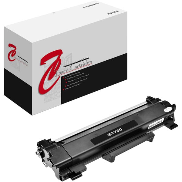 A Point Plus black toner cartridge replacement for a Brother printer on a white background.