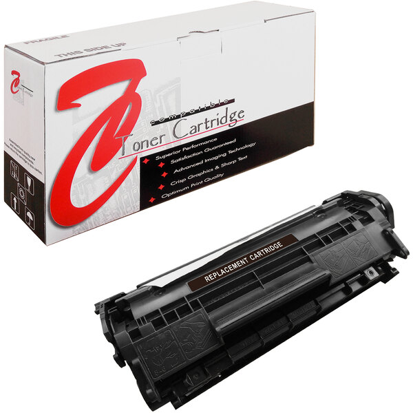 A Point Plus black HP Q2612A toner cartridge in a white box with red and black text.