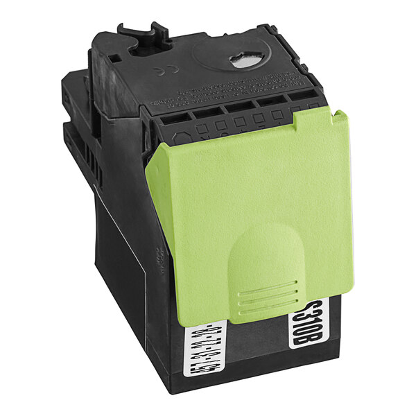 A black and green Point Plus toner cartridge for Lexmark printers.