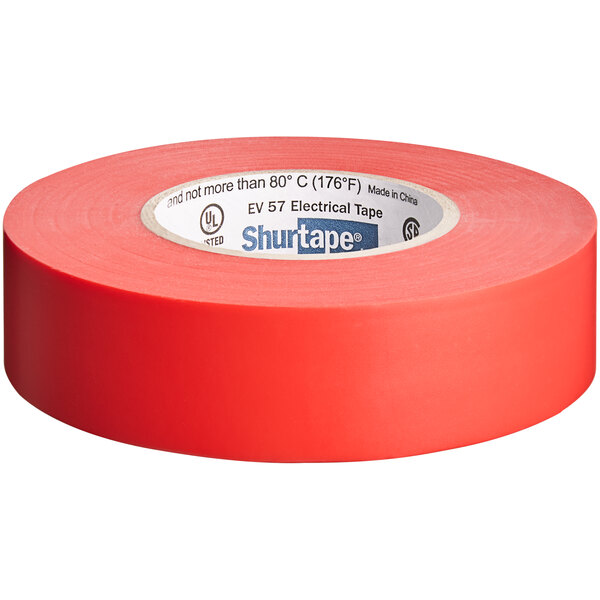Shurtape EV 057 3/4" x 66' Red General Purpose Grade Electrical Tape
