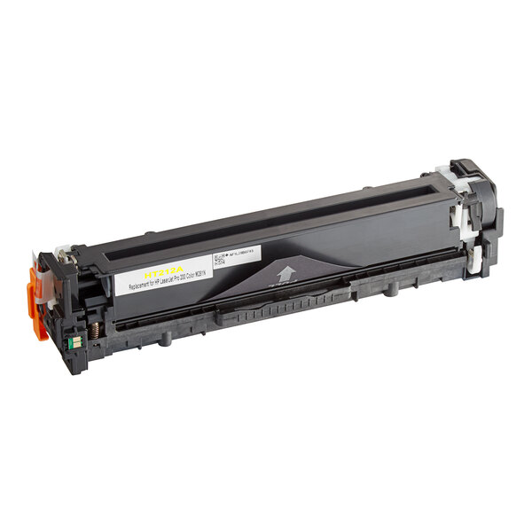 A Point Plus black toner cartridge replacement for HP CF212A with yellow and white text.
