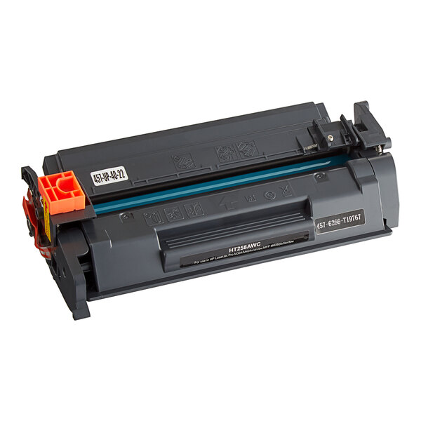 A Point Plus black printer toner cartridge with blue and red accents.