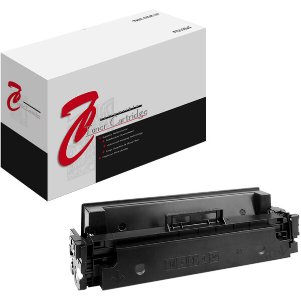 A Point Plus black HP CF410X toner cartridge with a lid.