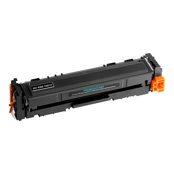 A black Point Plus remanufactured HP printer toner cartridge with blue text.