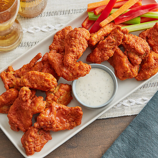 Blackbird Foods Breaded Seitan Wings 4 lb. 5/Case