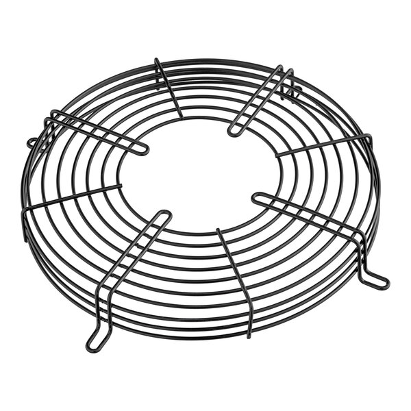 An Avantco condenser fan cage with black wire mesh.