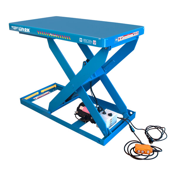 Bishamon Optimus Lift2K Series Electric Scissor Lift Table with 28" x