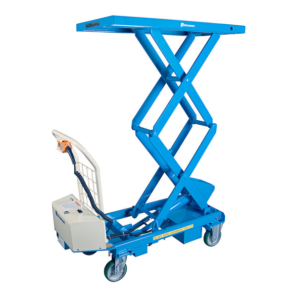 Bishamon MobiLift BatteryPowered Mobile Double Scissor Lift Table with