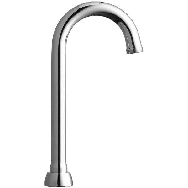 Chicago Faucets GN1AJKABCP 3 1/2" Rigid / Swing Gooseneck Spout