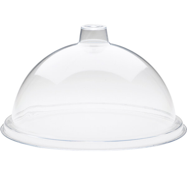 A clear plastic dome lid.