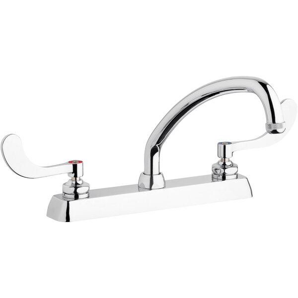 Chicago Faucets W8DL9E1317ABCP DeckMounted Faucet with 8" Fixed