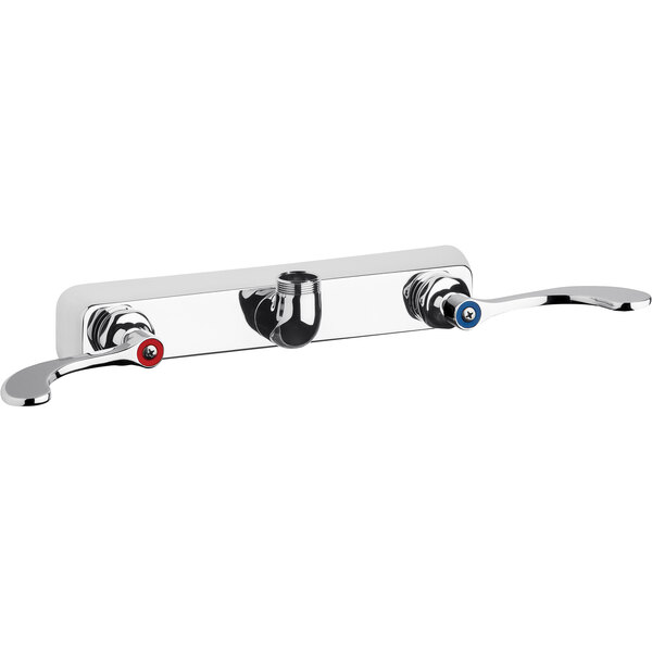 Chicago Faucets W8WLES317AB WallMounted Spoutless Faucet with 8" Fixed Centers and 4