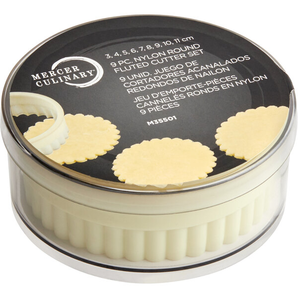Mercer Culinary 9Piece Nylon Round Fluted Cutter Set M35501