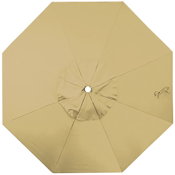 California Umbrella 9' Champagne Olefin Replacement Canopy