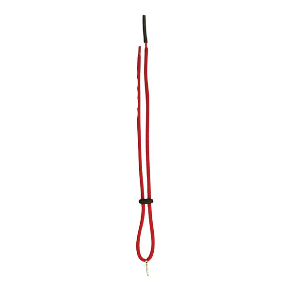 A red KEMP USA breakaway lanyard with black accents.