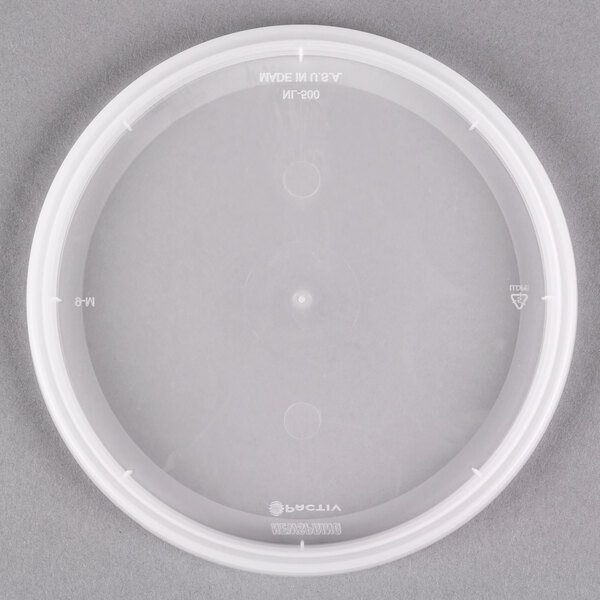 Pactiv/Newspring 8 oz. Translucent Round Deli Container Lid- 60/Pack - 60/Pack