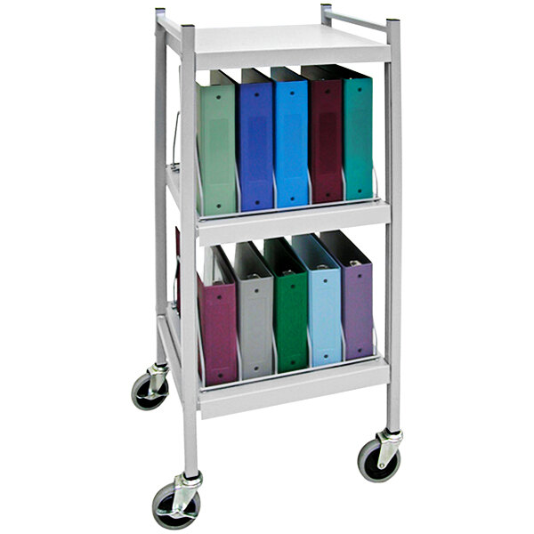 Omnimed Omnicart Light Gray Mini 10Binder Open Cart 260013LG