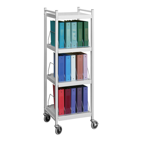 Omnimed Omnicart Light Gray Mini 15Binder Open Cart 260014LG
