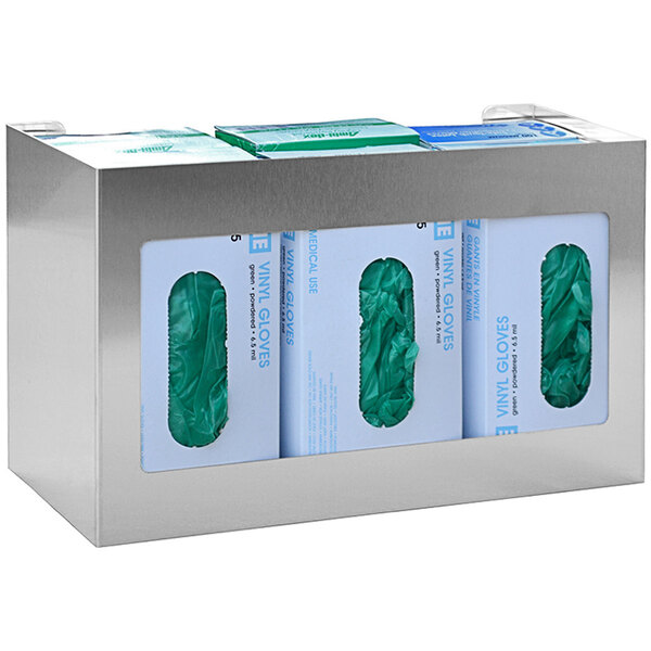 Omnimed Stainless Steel 6Box Disposable Glove Dispenser