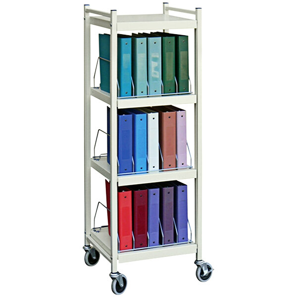 Omnimed Omnicart Beige Mini 15Binder Open Cart 260014BG
