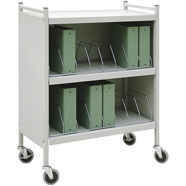 Omnimed Omnicart Light Gray 16Binder Closed Cart 261516LG