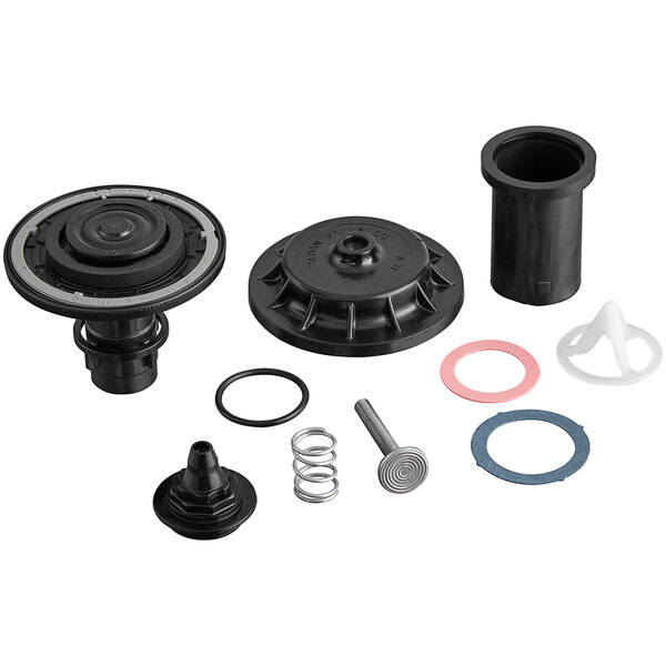 A black rubber diaphragm tune up kit for a urinal.