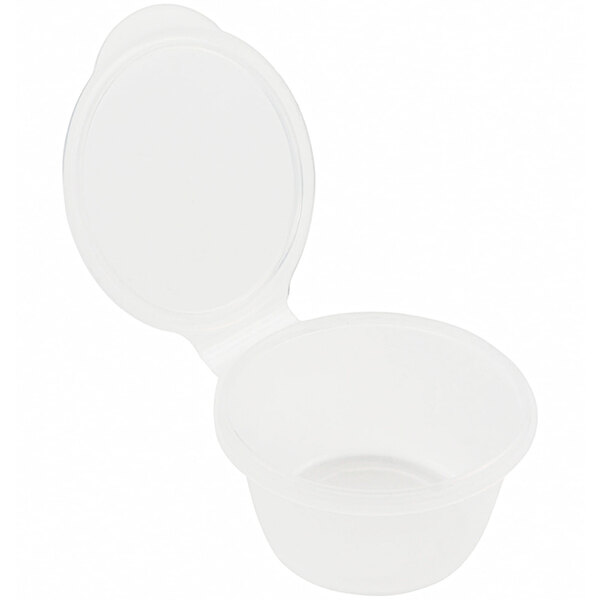 GET EcoTakeouts 3 oz. Clear Customizable Sauce Container 96/Case