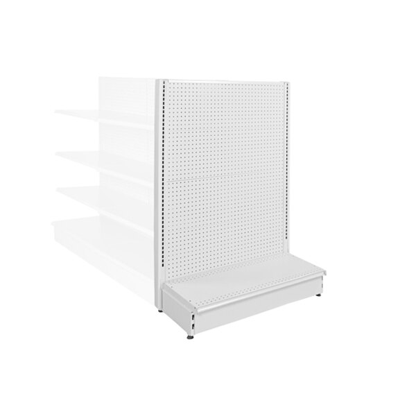 White SingleSided Pegboard Endcap Gondola Merchandiser