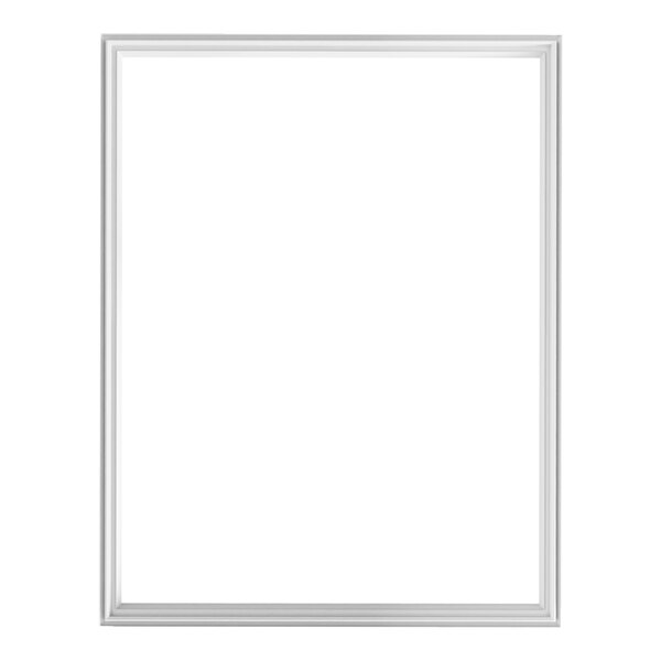 A white rectangular door gasket with a black border.