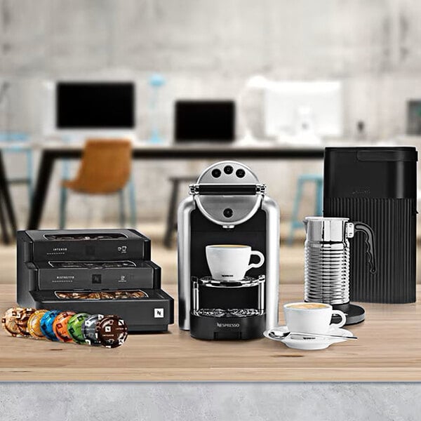 Nespresso Zenius SingleServe Capsule Espresso Machine Starter Bundle 120V