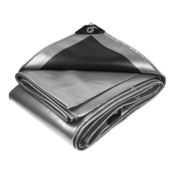 ProTarp 10' x 20' Silver / Black Extreme HeavyDuty Weatherproof 22 Mil